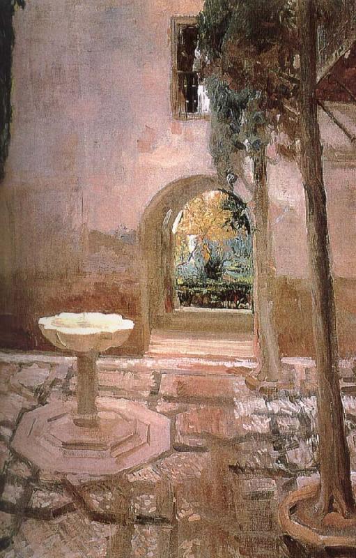 Joaquin Sorolla Courtyard oil painting image